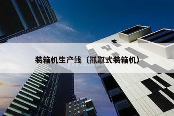 裝箱機生產線(抓取式裝箱機)