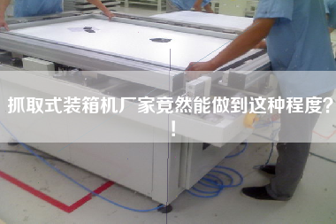 抓取式裝箱機(jī)廠家竟然能做到這種程度?! 抓取式裝箱機(jī)廠家竟然能做到這種程度?!