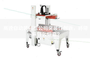 高速自動裝箱機公司突破性創新,將帶來什么驚喜