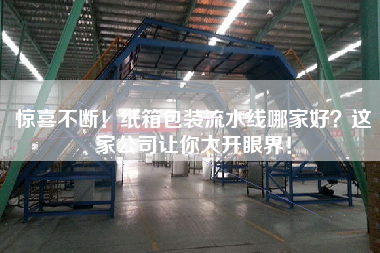 驚喜不斷！紙箱包裝流水線哪家好？這家公司讓你大開眼界！