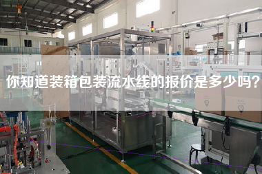 你知道裝箱包裝流水線的報價是多少嗎？
