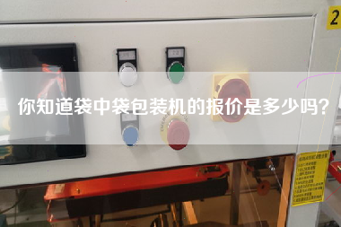 你知道袋中袋包裝機的報價是多少嗎？