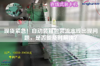 現貨緊急！自動裝箱包裝流水線出現問題，是否能及時解決？