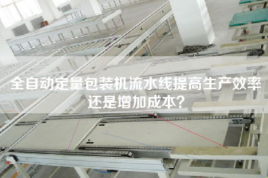 全自動定量包裝機流水線提高生產效率還是增加成本？