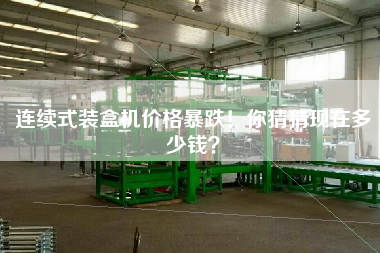 連續式裝盒機價格暴跌！你猜猜現在多少錢