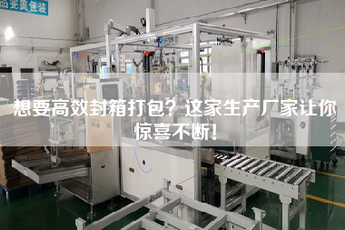 想要高效封箱打包？這家生產廠家讓你驚喜不斷！
