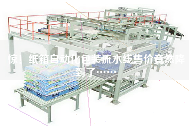 驚！紙箱自動化包裝流水線售價竟然降到了……