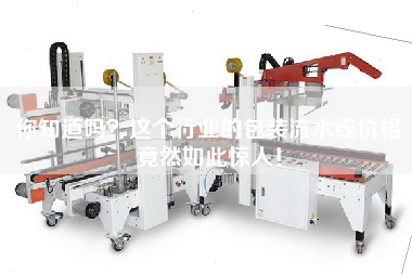 你知道嗎？這個行業的包裝流水線價格竟然如此驚人！