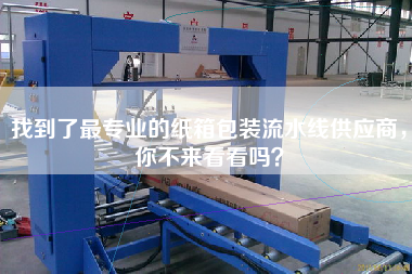 找到了最專業的紙箱包裝流水線供應商，你不來看看嗎？