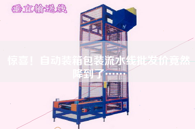 驚喜！自動(dòng)裝箱包裝流水線批發(fā)價(jià)竟然降到了……