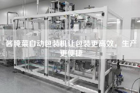 醬腌菜自動包裝機讓包裝更高效，生產更便捷