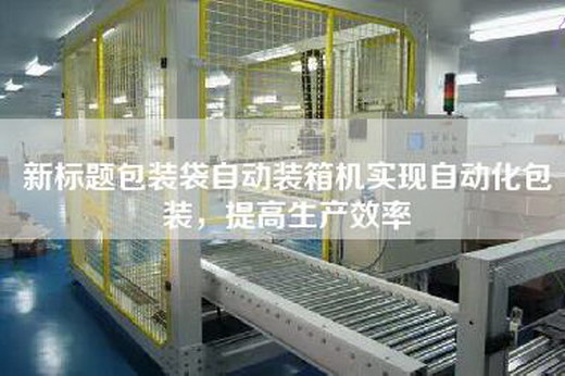 新標題包裝袋自動裝箱機實現自動化包裝，提高生產效率